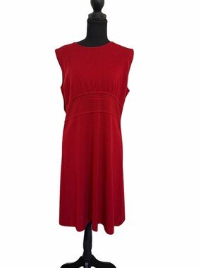 Misook | Dresses | Misook Dress Small Petite Sleeveless Black Acrylic Knit  Fluted Pleat Hem Sheer | Poshmark